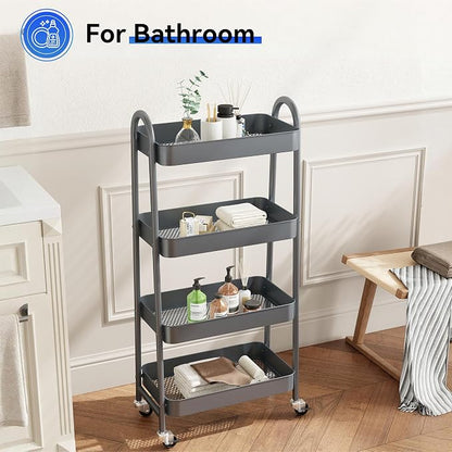 NEWBULIG 4-Tier Metal Rolling Cart - Image 5