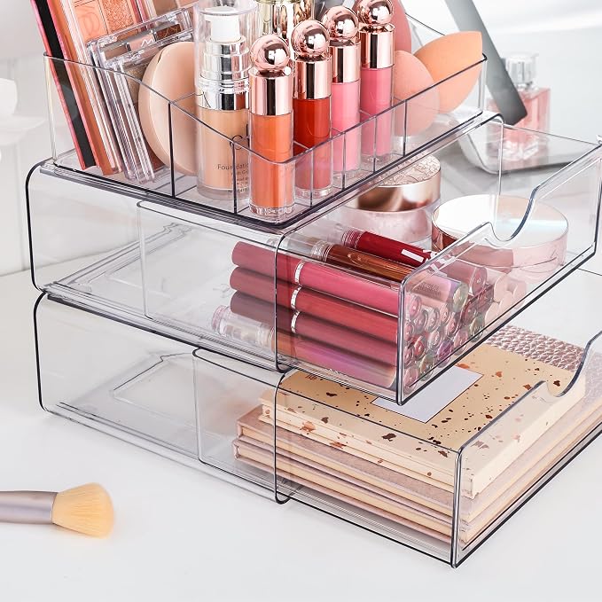 Vtopmart 3 Tier Clear Makeup Organizer - Image 7