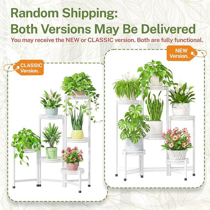 iDavosic.ly Plant Stand Indoor Outdoor, 6 Tier Corner Metal Flower Display - Image 2