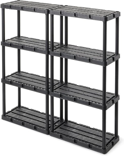 Gracious Living 4 Pack Light Duty Storage Shelves, Knect-A-Shelf 4-Shelf - Image 6