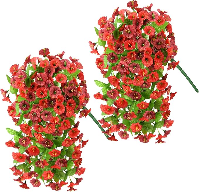 INQCMY Artificial Flowers for Outdoor Spring Summer Decoration Faux Silk - Image 7