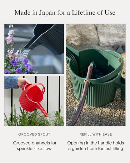 Hachiman Large Watering Can - 5 L Plant Watering Can - Hands-Free Filling - 15" - Image 4