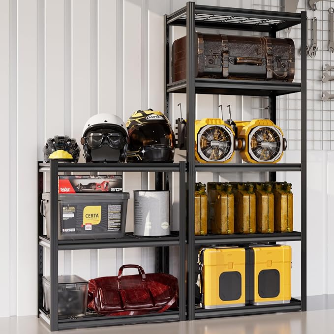 Garage Shelving Heavy Duty 3-Tier Storage Shelves Metal Shelving 2000LBS Garage - Image 2