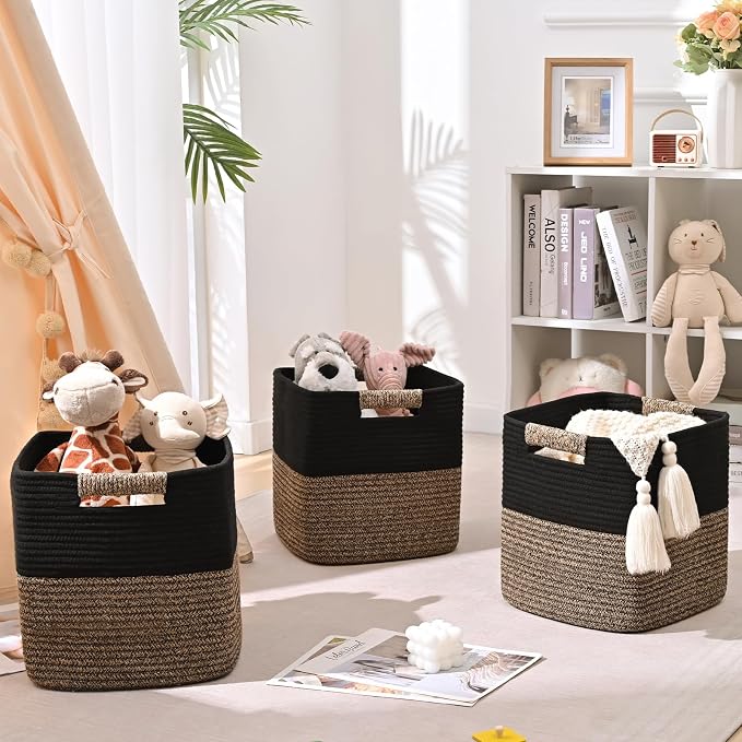 12 Inch Storage Cubes, 3 Pack Cube Storage Bins - Image 8
