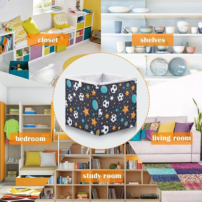 Ball and Star Closet Organizers Storage Cubes Storage Bins Shelf Baskets - Image 6