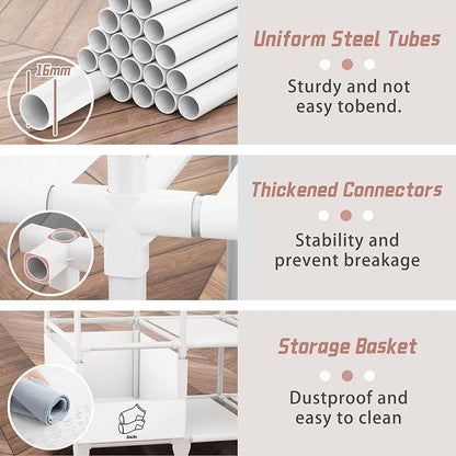 Portable Closet, Easy Assembly, Large Capacity Wardrobe Closet | Sturdy and - Image 5