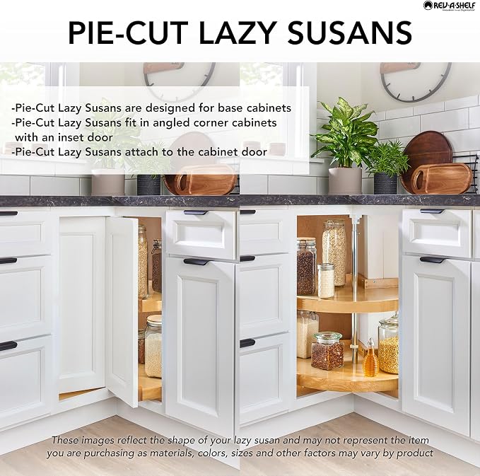 Rev-A-Shelf 24" Pie-Cut Lazy Susans 2-Shelf - Image 3