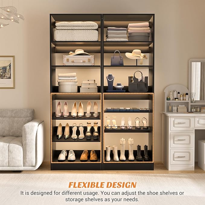 Unikito Freestanding Closet Shoe Organizer, Heavy Duty Walk-In Closet System - Image 4