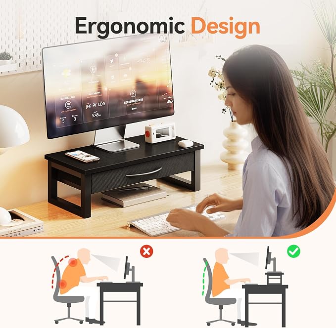 Computer Monitor Stand Riser, Desk Organizers and Accessories - Image 2