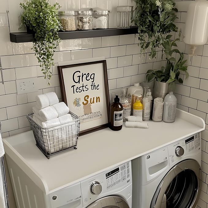 Kaboon Washer Dryer Countertop 58" x 28" Extra Large Version, Melamine - Image 2