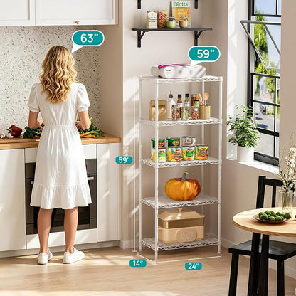 SINGAYE Shelf Wire Shelving Adjustable Storage Shelves Rack Standing Units - Image 3