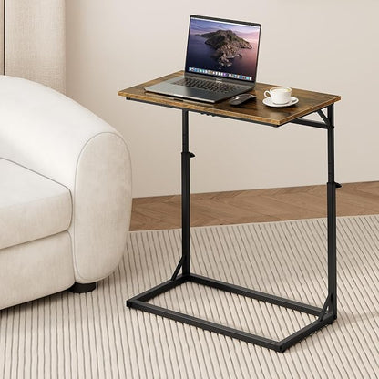 Vagusicc C Shaped End Table, Tall Side Table - Image 2