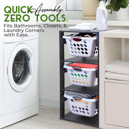Laundry Basket Holder Shelf - Image 6