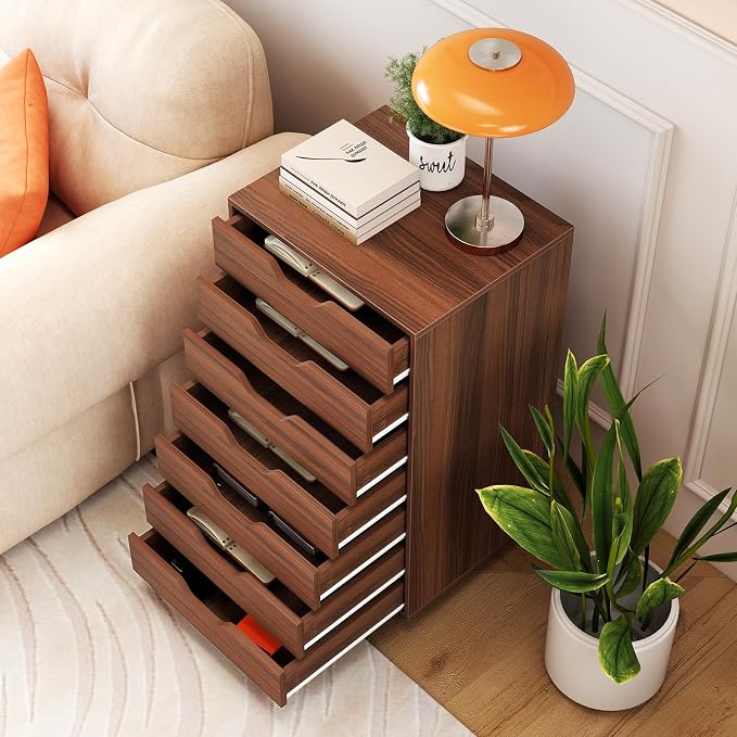 Giantex 7-Drawer Storage Cabinet, Mobile File Organizer - Image 8