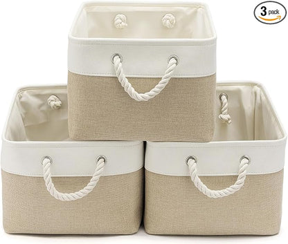 15.7x11.8x8.26 Inch Fabric Large Storage Bins by VQRTEXAStorageBasket