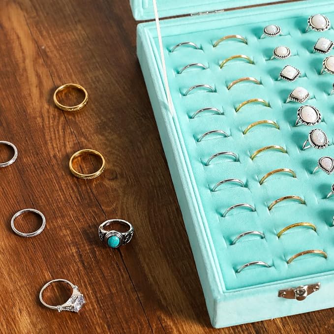 Frebeauty Ring Organizer Tray 100 Slots Ring Holder - Image 6