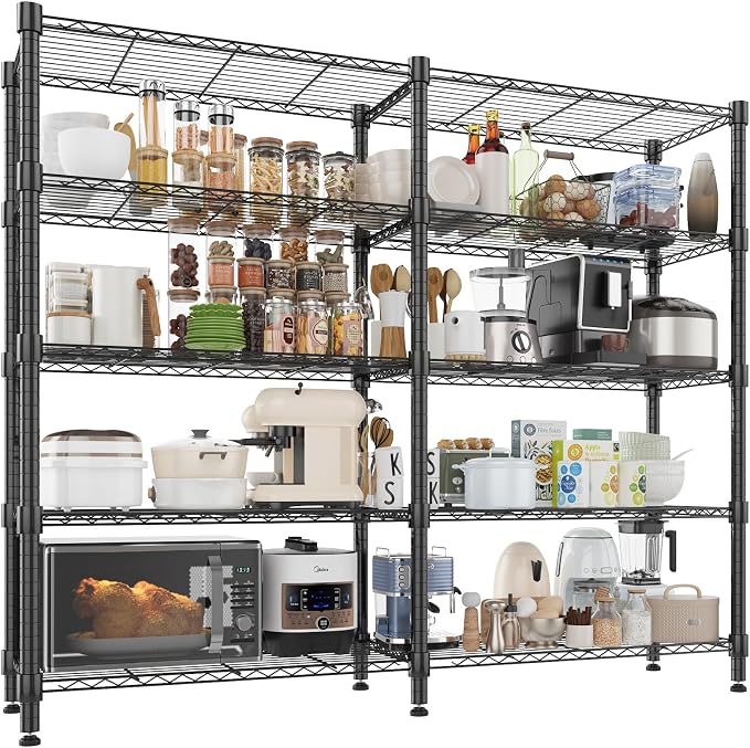 Homdox 5 Tier Storage Shelves Wire Shelving Unit Metal Shelves by HOMDOX