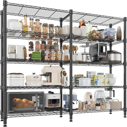 Homdox 5 Tier Storage Shelves Wire Shelving Unit Metal Shelves by HOMDOX