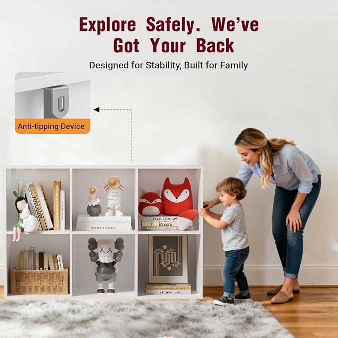 Book Shelf, Wooden Cube Storage Organizer - Image 4