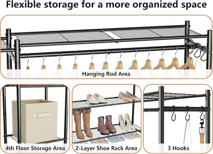 Wardrobe Closet, Portable Clothes Rack - Image 8