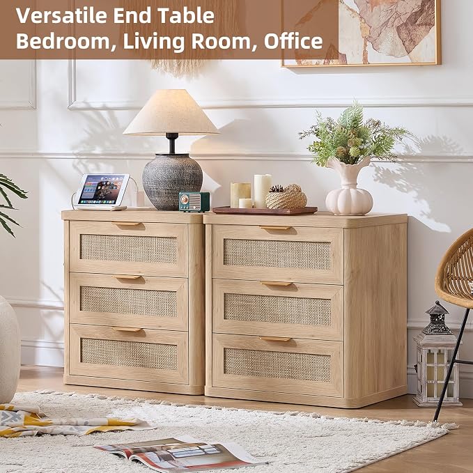 LEYAOYAO Rattan Night Stand - Image 4