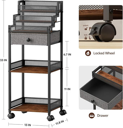 Plaviya Makeup Organizer Cart - Image 4
