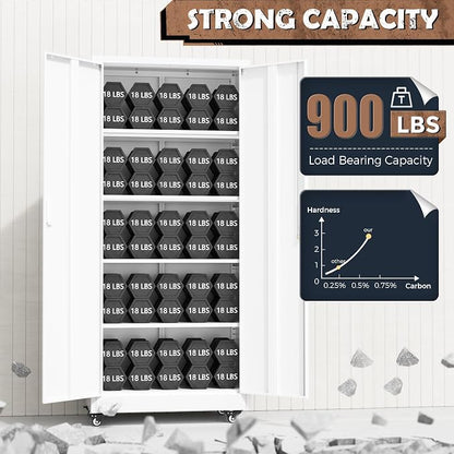 INTERGREAT Metal Garage Storage Cabinet - Image 7