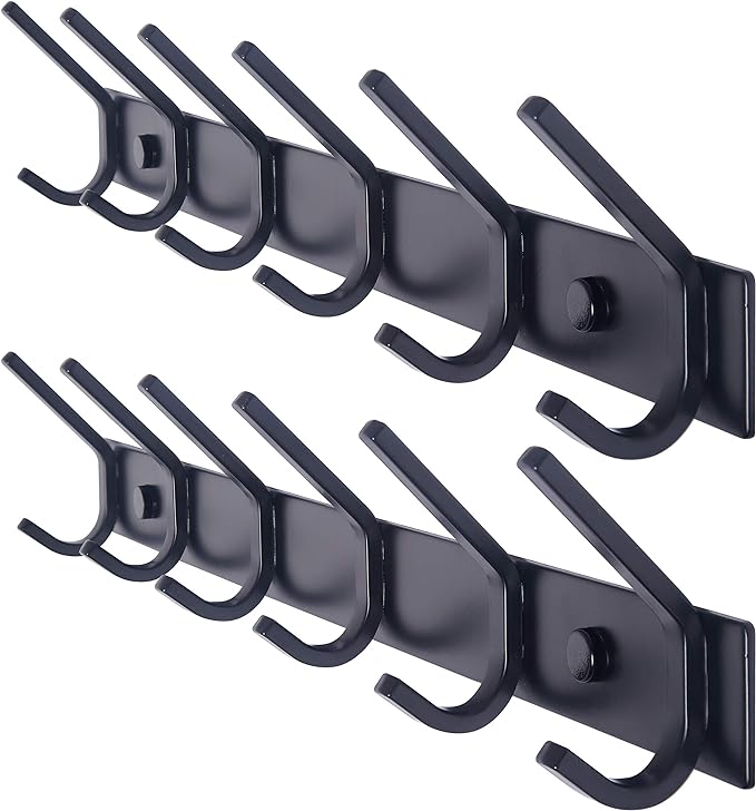 WEBI Coat Rack Wall Mounted, 17-1/8 Inch Coat Hooks by WEBI