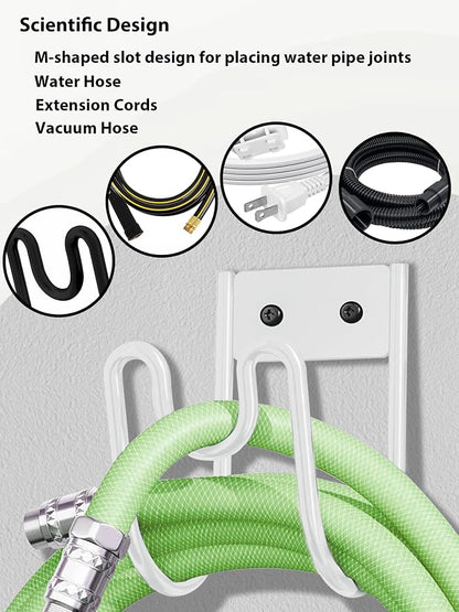 Metal Garden Hose Holder, Sturdy Wall Mounted Water Hose Hanger, Solid Hose Hook - Image 6