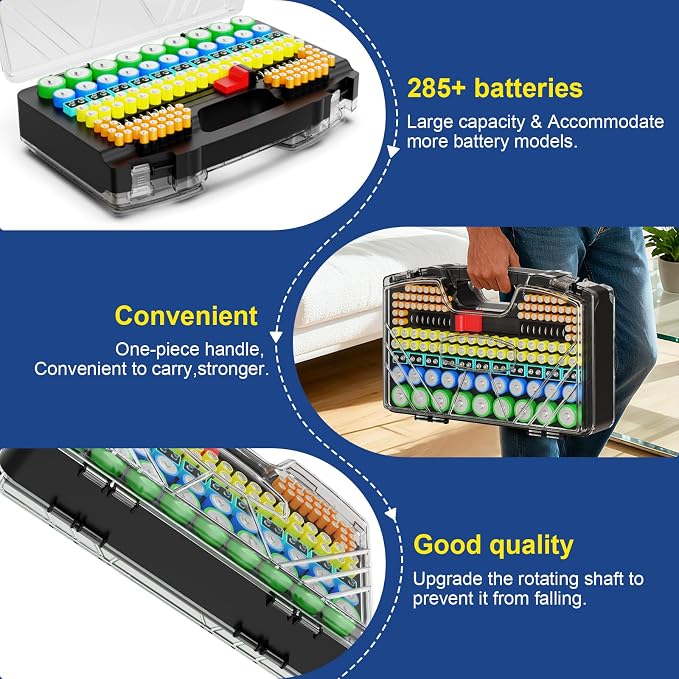 Battery Organizer Storage Holder Box Case - Image 2