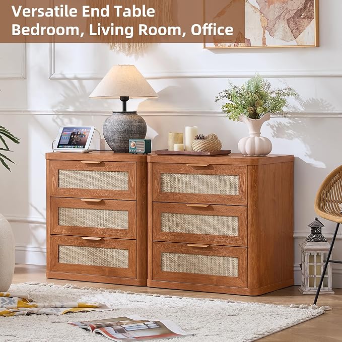 LEYAOYAO Rattan Night Stand - Image 4