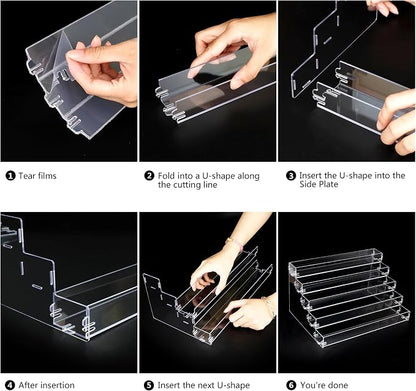 Sunglass Organizer Easy Snap-on Assembly, Acrylic Sticker Display Stand - Image 5