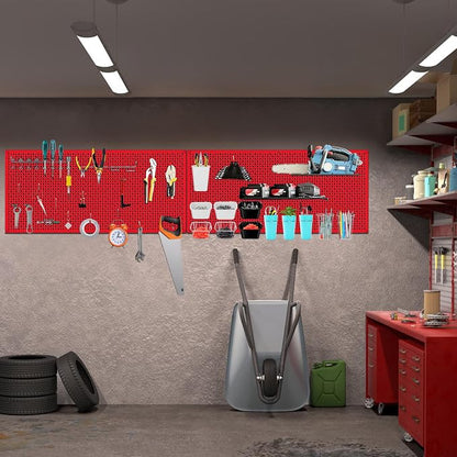 Pegboard Rack Garage Storage Steel Horizontal PegBoard Pack, Steel Pegboard - Image 6