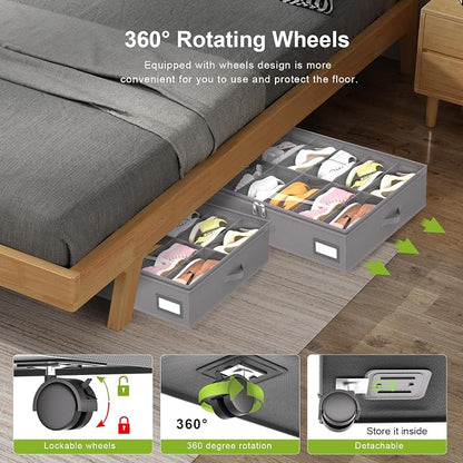 homyfort Under Bed Shoe Storage - Image 3