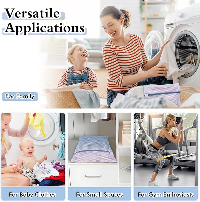 Heavy-Duty Honeycomb Mesh Laundry Bags 5-Pack | Delicates Protector - Image 7