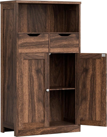 Vongrasig Bathroom Storage Cabinet, 42.5" H Freestanding Floor Cabinet | Wooden by Vongrasig