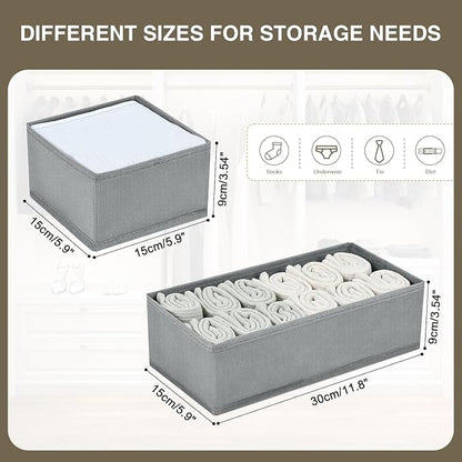 DIMJ Drawer Organizer Clothes Set of 8, Foldable Closet Drawer Organizer - Image 6