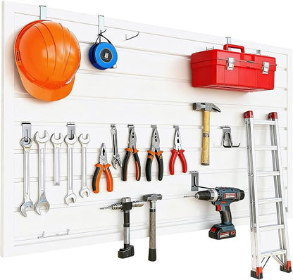 Yuzzy Slat Wall Paneling 2 x 4ft, Garage Slatwall Panel Wall Storage Systems - Image 7