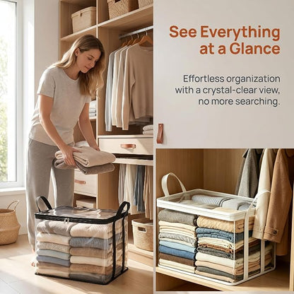 Large Heavy-Duty Thick Plastic Clear Storage Bag - Image 7