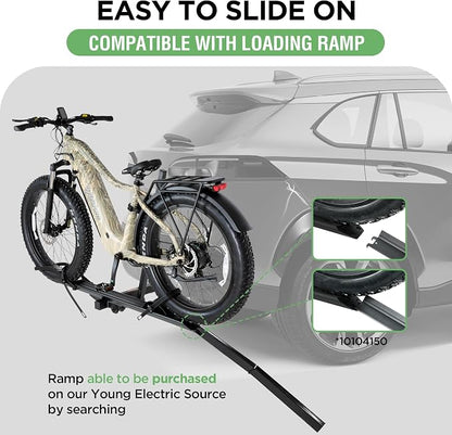 Young 100LBS. Capacity Aluminum 1-Ebike Rack - Image 8