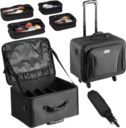 VEVOR Makeup Train Case Professional Makeup Storage Organizer Box Make Up - Image 8
