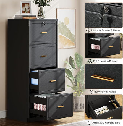 Tribesigns 4-Drawer File Cabinet - Image 6