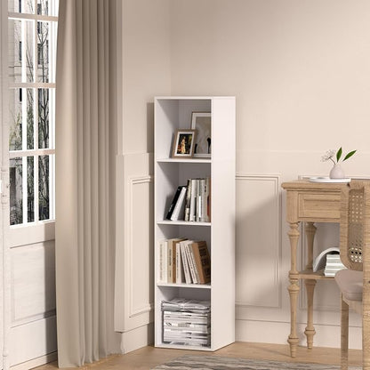 4 Cube Storage Organizer, 4 Tier Cube Bookcase Freestanding Storage Display - Image 8