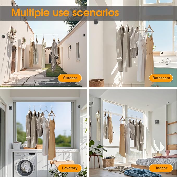 Retractable Heavy Duty Clothesline - Image 6