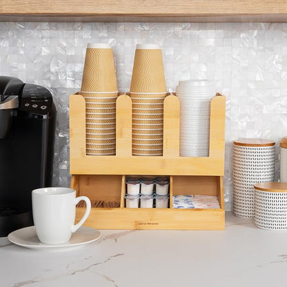 Mind Reader Cup and Condiment Station, Countertop Organizer, Coffee Bar - Image 4