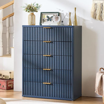 LEYAOYAO Fluted 5 Drawers Dresser - Image 8