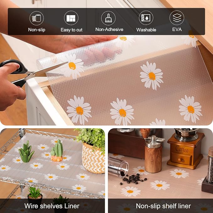 Cooyes Shelf Liner – Premium Non-Adhesive Cabinet & Drawer Liner - Image 4