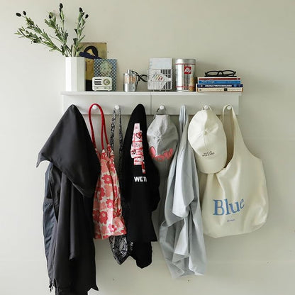 Entrance Coat Rack ，Coat Hooks, Wall-Mounted Wooden Hook Rack, Wall-Mounted - Image 8
