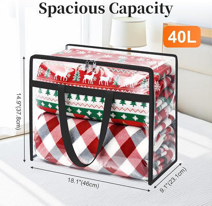 SpaceTrove Clear Clothes Storage Bags, 6 Pack Closet Organizers and Under Bed - Image 3