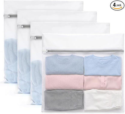 Muchfun 4Pcs Durable Fine Mesh Laundry Bags by Muchfun